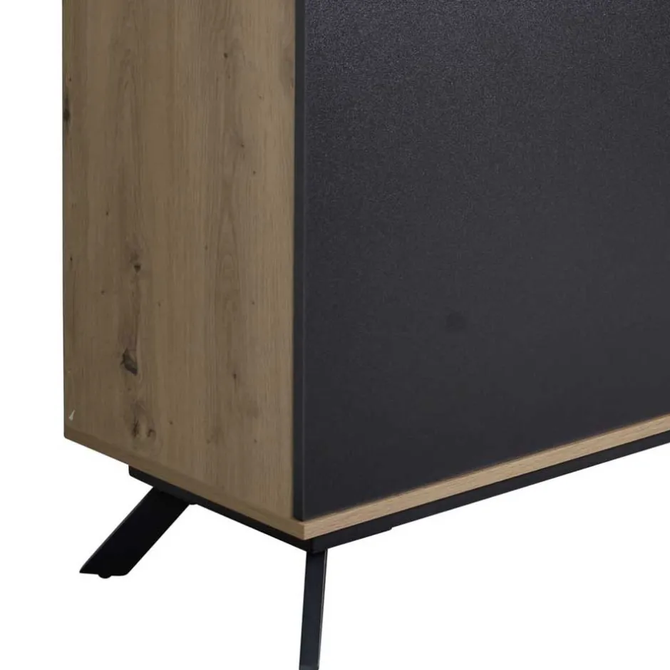 Wohnen 110x125x40 4-türiges Highboard modern - Heraklion