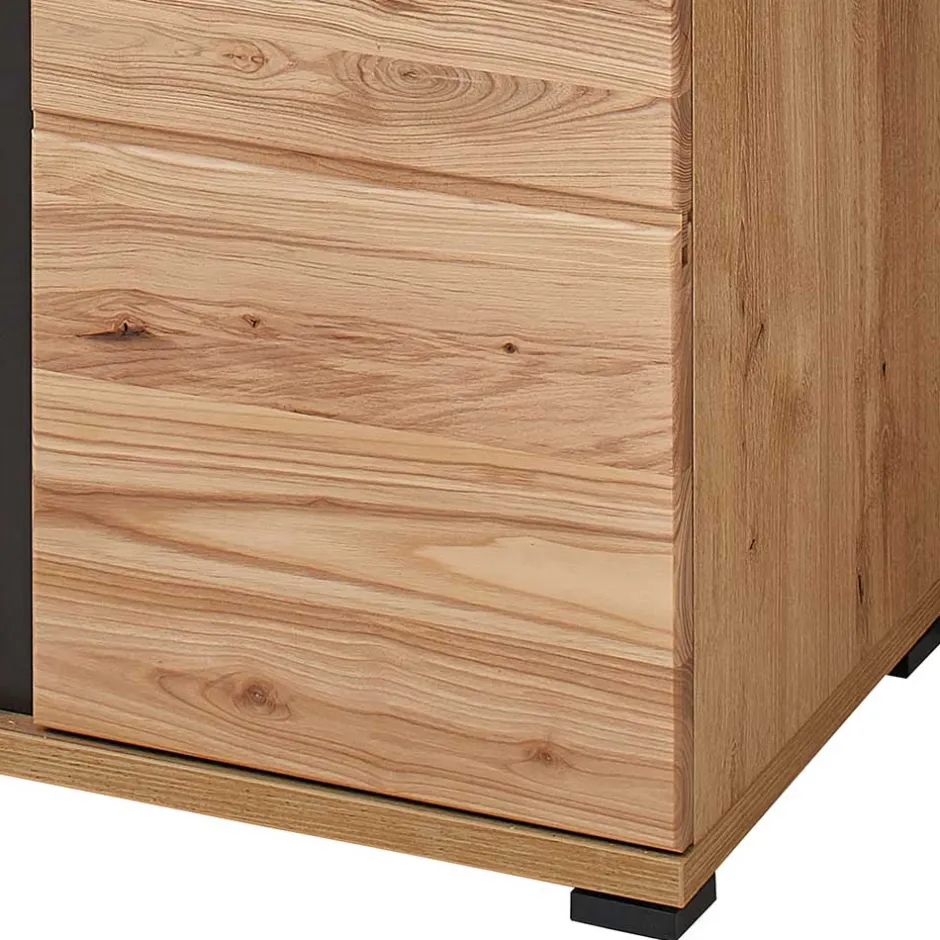 Wohnen 123x121x42 3-türiges Highboard teilmassiv - Latenda