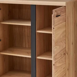 Wohnen 123x121x42 3-türiges Highboard teilmassiv - Latenda