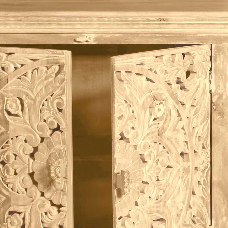 180x90x45 4-türiges Sideboard im Ethno Stil - Runiasa^Wohnen Clearance