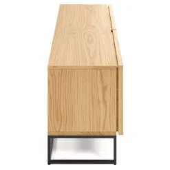 112x51x42 2-türiges TV Lowboard in Eiche - Ravilon^Wohnen New