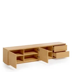 200x44x36 TV Board in Eiche Furnier - Elastian^Wohnen Outlet