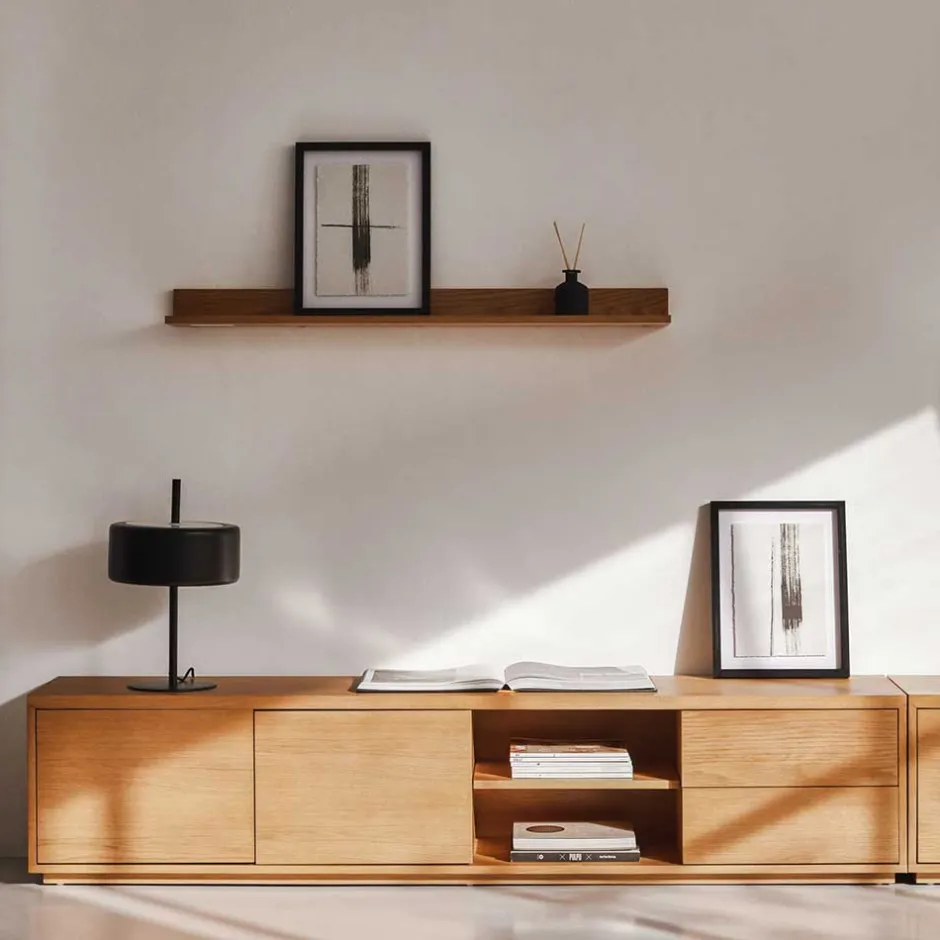 200x44x36 TV Board in Eiche Furnier - Elastian^Wohnen Outlet