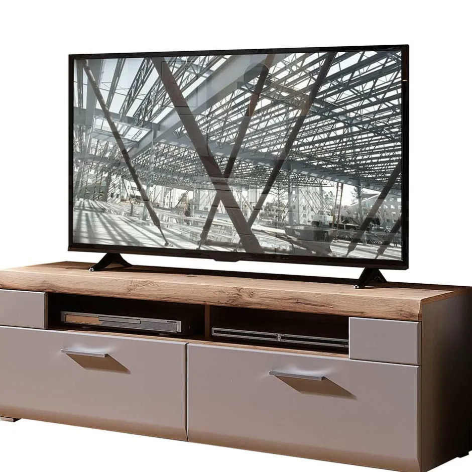 140x51x47 TV Element in Grau & Eiche - Fraguca^Wohnen Sale