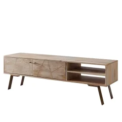 145x47x35 TV Lowboard aus Mango Massivholz - Geyco^Wohnen Discount