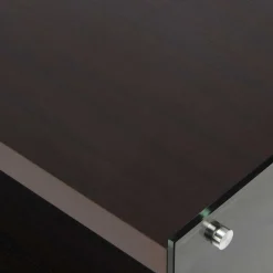 120x45x60 TV Lowboard in Walnuss & Transparent - Adlona^Wohnen Outlet