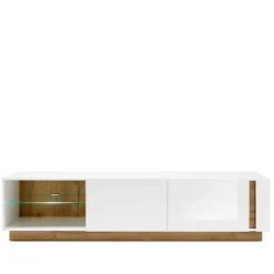 Wohnen 188x46x40 TV Lowboard mit 2 Klappen - Myrda