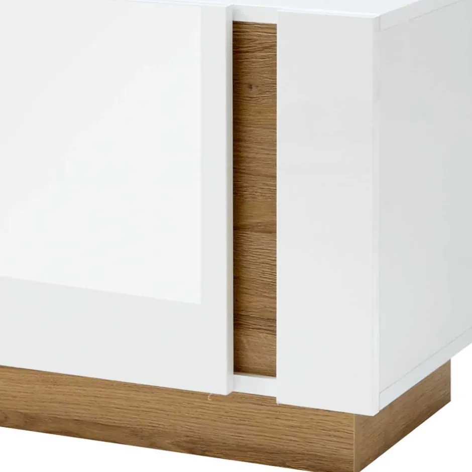 Wohnen 188x46x40 TV Lowboard mit 2 Klappen - Myrda