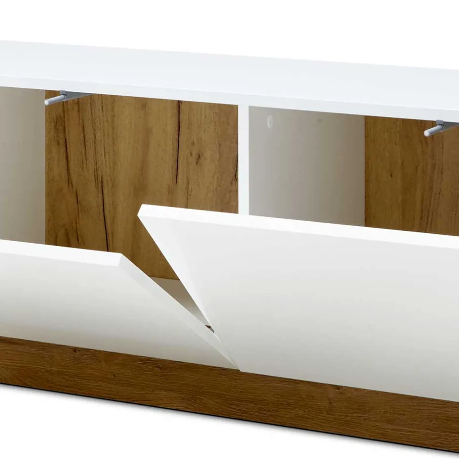 Wohnen 188x46x40 TV Lowboard mit 2 Klappen - Myrda