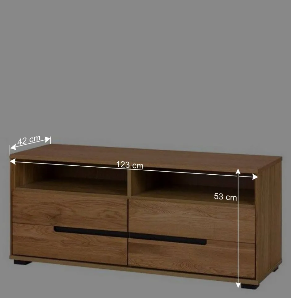 123x53x42 TV Unterschrank in Eiche - Sennya^Wohnen