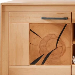 Wohnen 130x62x46 TV-Board aus Kernbuche Massivholz - Sarosca