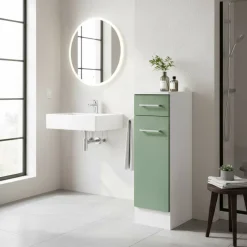 25x84x35 Unterschrank fürs Badezimmer in Grün - Loenixa^Wohnen Sale