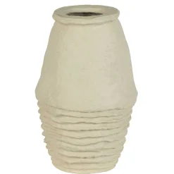 30x45x30 Vase in Cremeweiß aus Pappmasche - Valamengo^Wohnen Outlet