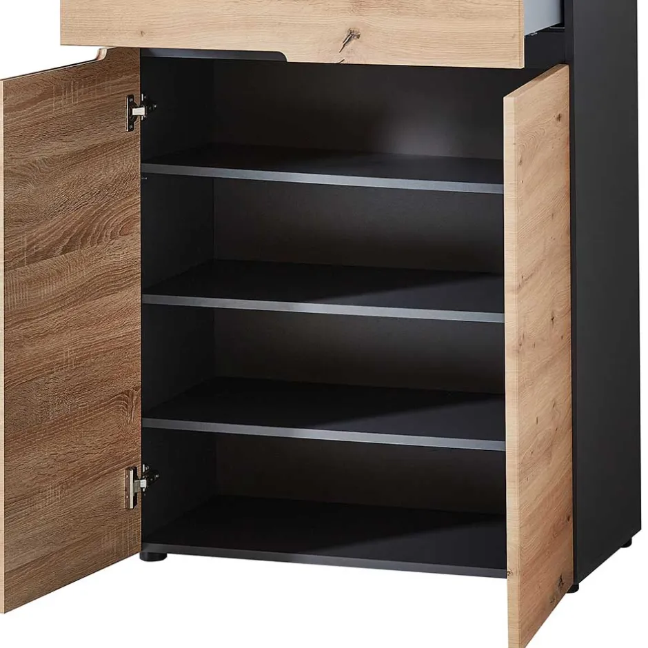 80x107x38 Vertiko für Schuhe in Wildeiche Optik - Kuetra^Wohnen Sale