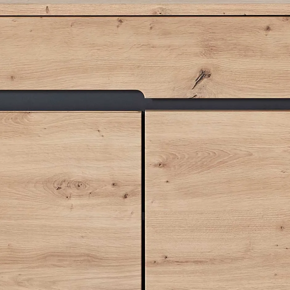 80x107x38 Vertiko für Schuhe in Wildeiche Optik - Kuetra^Wohnen Sale