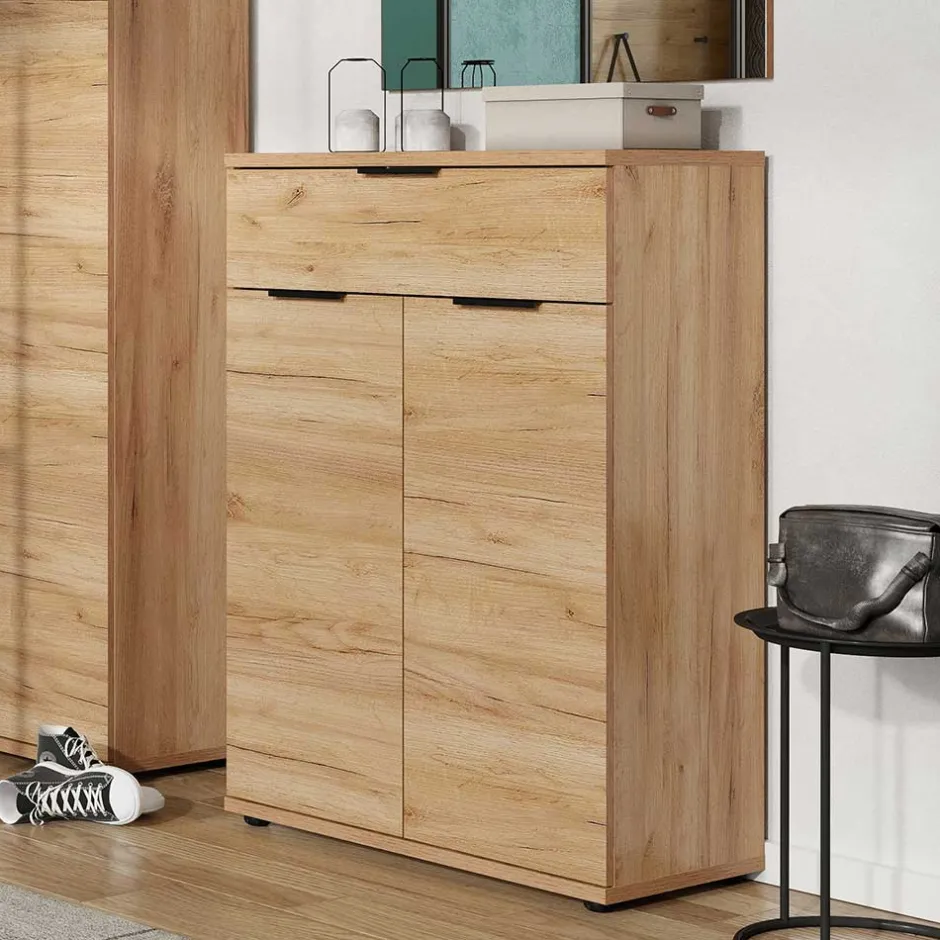 75x108x37 Vertiko für Schuhe in Wildeiche Dekor - Esdrusca^Wohnen New