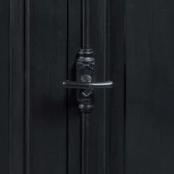 220x96x53 Vintage Design Anrichte in Schwarz - Niovan^Wohnen Clearance