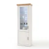 Wohnen 73x210x40 Vitrine - modernes Landhaus - Samula