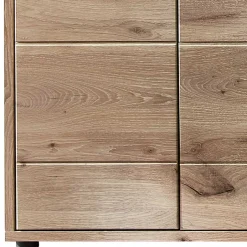 Wohnen 90x128x38 Vitrine Highboard in Wildeiche NB - Zelio