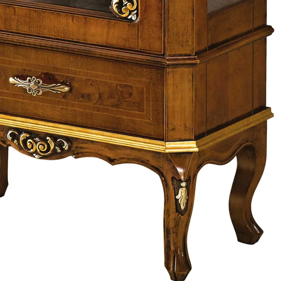 Wohnen 68x204x41 Vitrine im Italienischem Stil - Leonid