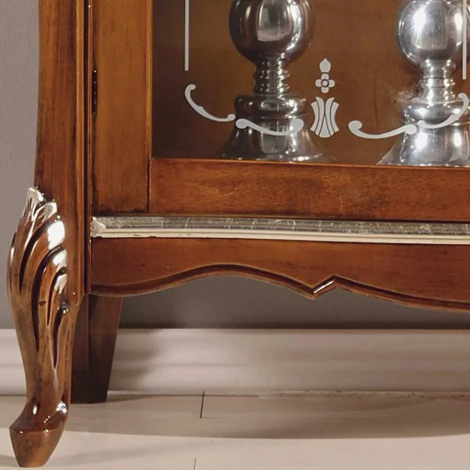 Wohnen 107x120x40 Vitrine im Italienischen Stil - Carlenna