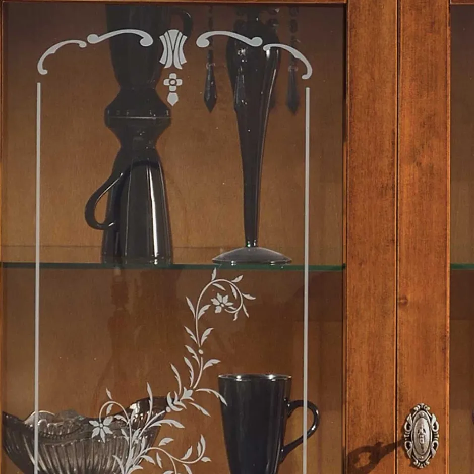 Wohnen 107x120x40 Vitrine im Italienischen Stil - Carlenna