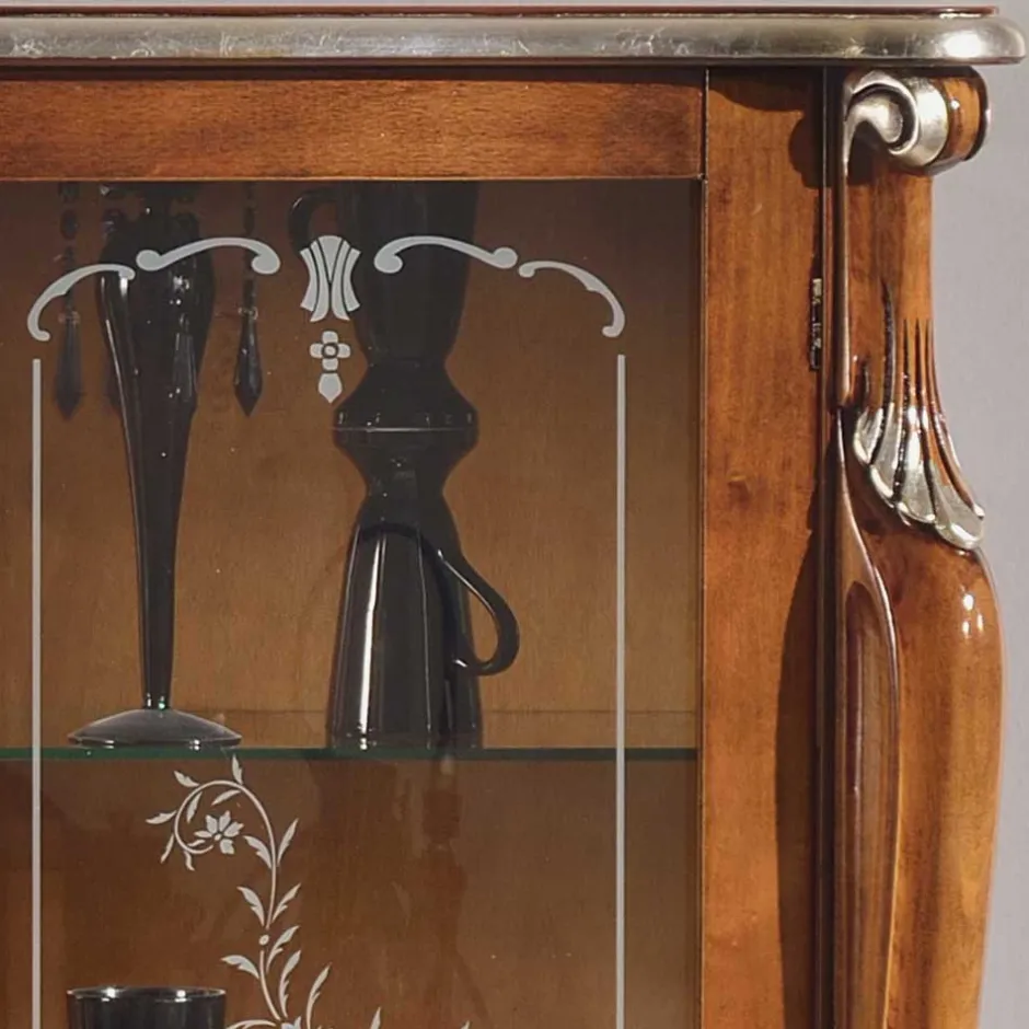 Wohnen 107x120x40 Vitrine im Italienischen Stil - Carlenna