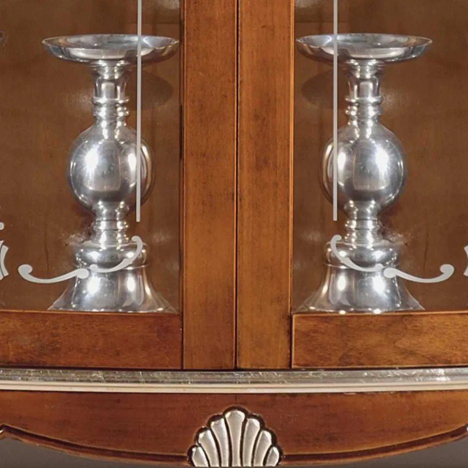 Wohnen 107x120x40 Vitrine im Italienischen Stil - Carlenna