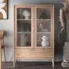 Wohnen 90x140x42 Vitrine mit Doppeltür und Schublade - Lamia