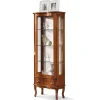 Wohnen 31x175x60 Vitrinenschrank im Italienischem Stil - Venerdina