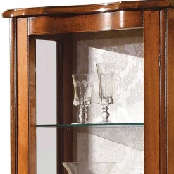 Wohnen 31x175x60 Vitrinenschrank im Italienischem Stil - Venerdina