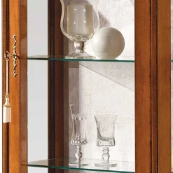 Wohnen 31x175x60 Vitrinenschrank im Italienischem Stil - Venerdina