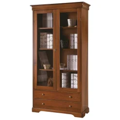 94x179x38 Vitrinenschrank im klassischen Stil - Lemerzi^Wohnen New