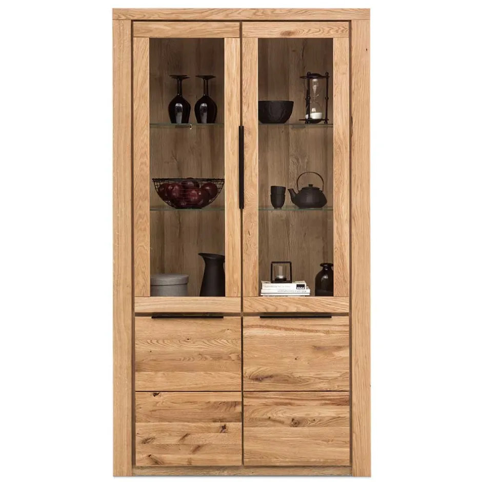 108x199,5x40 Vitrinenschrank 4-türig - Nelenia^Wohnen Outlet