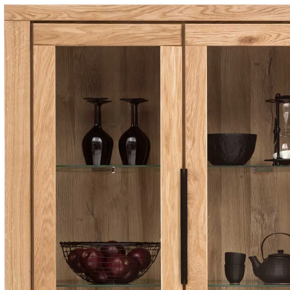 108x199,5x40 Vitrinenschrank 4-türig - Nelenia^Wohnen Outlet