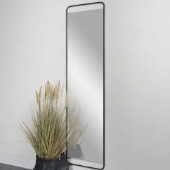 46x175x3 Wand Hängespiegel in Schwarz - Mentrakin^Wohnen Best