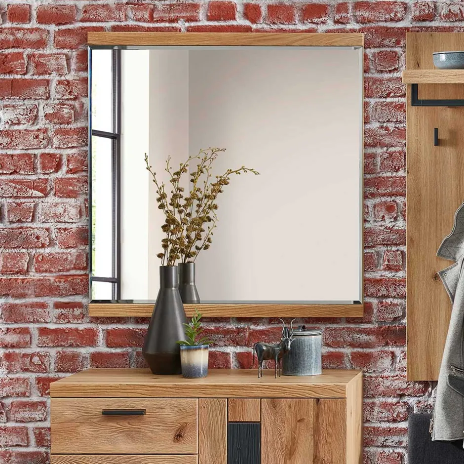 85x88x2 Wandspiegel mit Facettenschliff - Elprisca^Wohnen