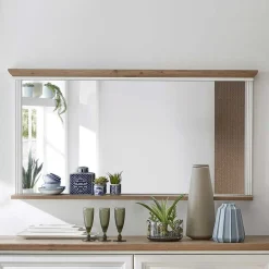 Wohnen 142x74x16 Wandspiegel mit Landhaus Design - Sinolita