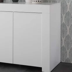 138x81x42 Wangengestell Kommode in Weiß - Mikes^Wohnen Best