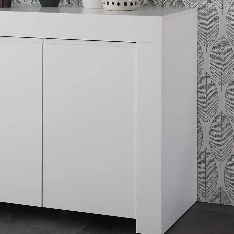 138x81x42 Wangengestell Kommode in Weiß - Mikes^Wohnen Best