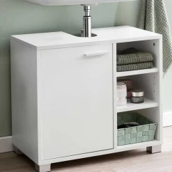 60x55x32 Waschbecken Unterschrank in Weiß - Turena^Wohnen Outlet