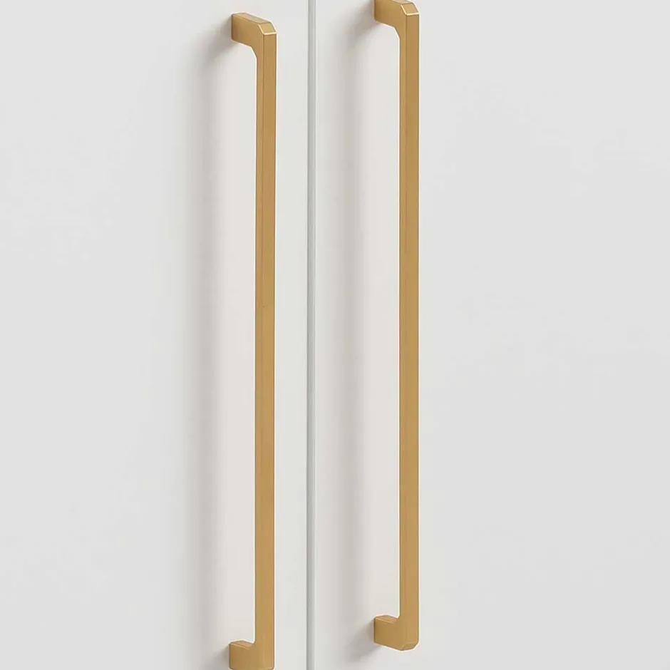 57x61x30 Waschbeckenschrank in Weiß & Gold - Nuszaleva^Wohnen Discount