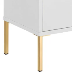 57x61x30 Waschbeckenschrank in Weiß & Gold - Nuszaleva^Wohnen Discount