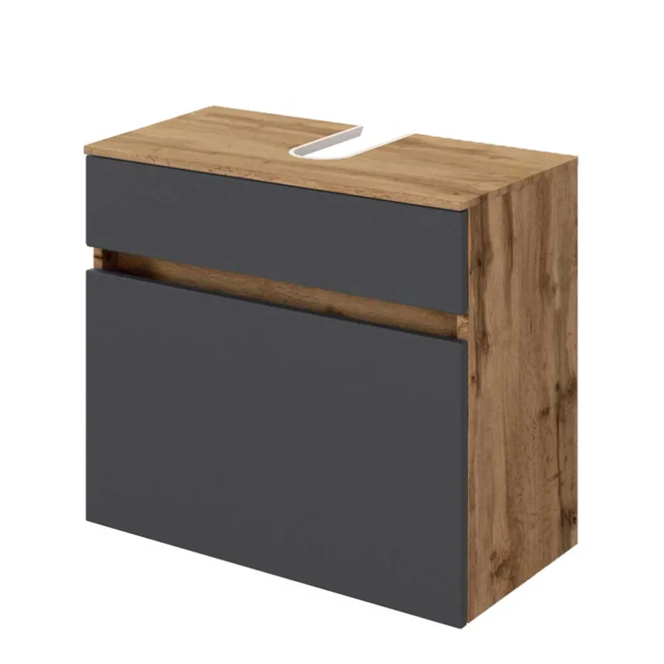 Wohnen 60x60x35 Waschbeckenschrank zweifarbig - Athrin