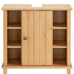 Wohnen 60x65x30 Waschbeckenunterschrank aus Massivholz - Akzinad