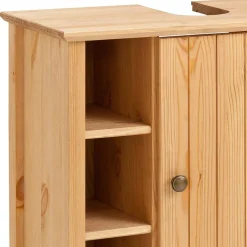 Wohnen 60x65x30 Waschbeckenunterschrank aus Massivholz - Akzinad