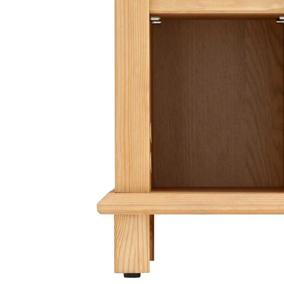 Wohnen 60x65x30 Waschbeckenunterschrank aus Massivholz - Akzinad