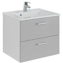 Wohnen 60x54x48 Waschkommode in hellem Grau - Girios