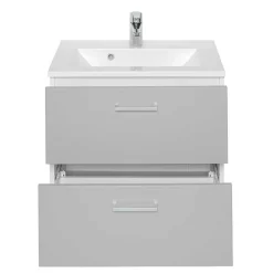 Wohnen 60x54x48 Waschkommode in hellem Grau - Girios