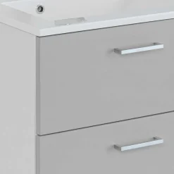 Wohnen 60x54x48 Waschkommode in hellem Grau - Girios